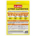 Салфетка КОРЕЙСКАЯ УМНАЯ для дома и авто БЕЗ РАЗВОДОВ, 30х40 см, 1 шт., УНИВЕРСАЛЬНАЯ, LAIMA