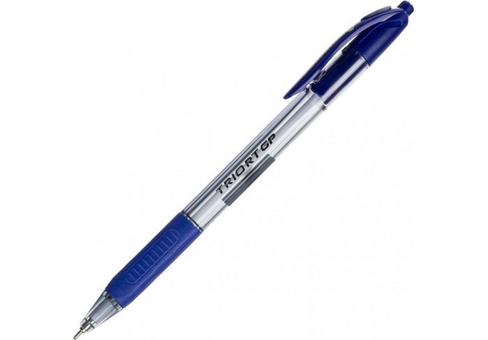 Ручка шариковая автомат. Unomax/Unimax GlideTrioRTGPSteelсин,масл,ман, ИНДИЯ