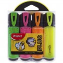 Набор текстовыделителей FLUO PEP'S CLASSIC, пишущий узел 1-5мм, 4 цв.