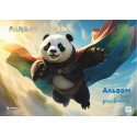 Альбом для рисования 24л. на склейке Мечта Панды, выб.уф-лак,  блок-офсет 100г/м