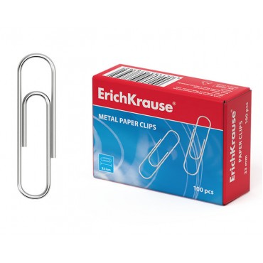 Скрепки металлические ErichKrause 33мм