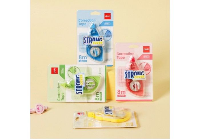Корректирующая лента в роллере 5 мм х 8 м, STRONG, Deli