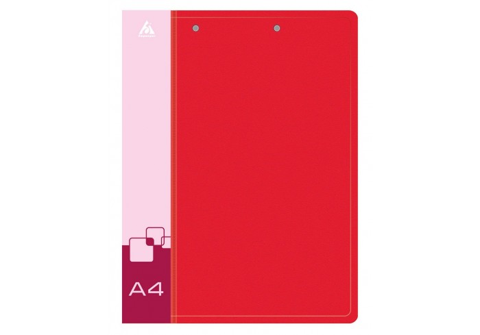 Папка с 2-мя зажимами A4 пластик 0.7мм торц.карм с бум. встав ассорти Бюрократ -PZ07C+C