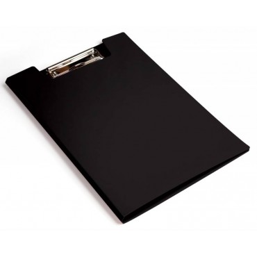 Папка-планшет двойной (клип-борд) Бюрократ -PD602BLCK A4 пластик 1.2мм черный