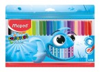 Фломастеры 24шт. супер смываемые, MAPED COLOR'PEPS OCEAN