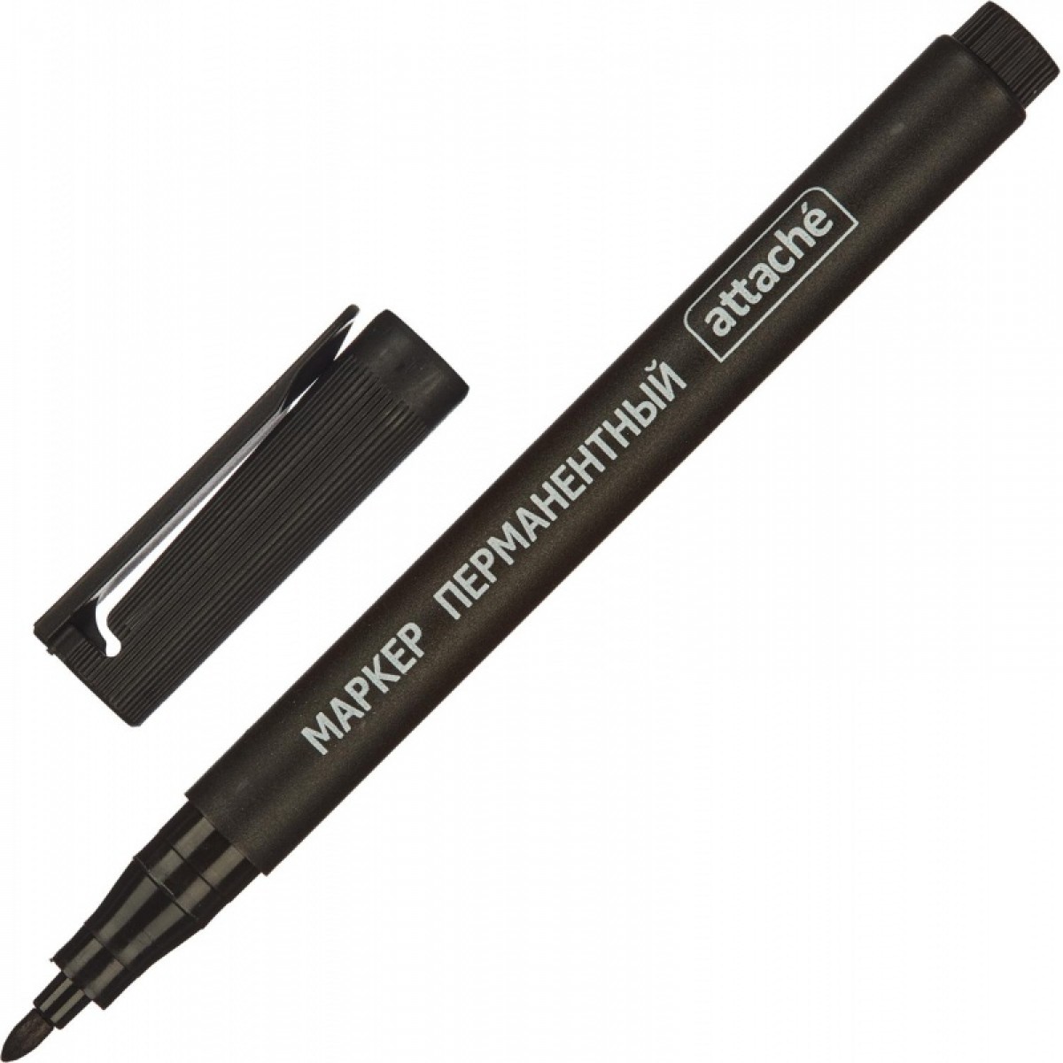 Маркер перманентный черный ATTACHE 1 мм.