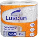 Полотенца бумажные LUSCAN Maxi 2-сл.,с тиснением, 2рул./уп., 35м в рулоне