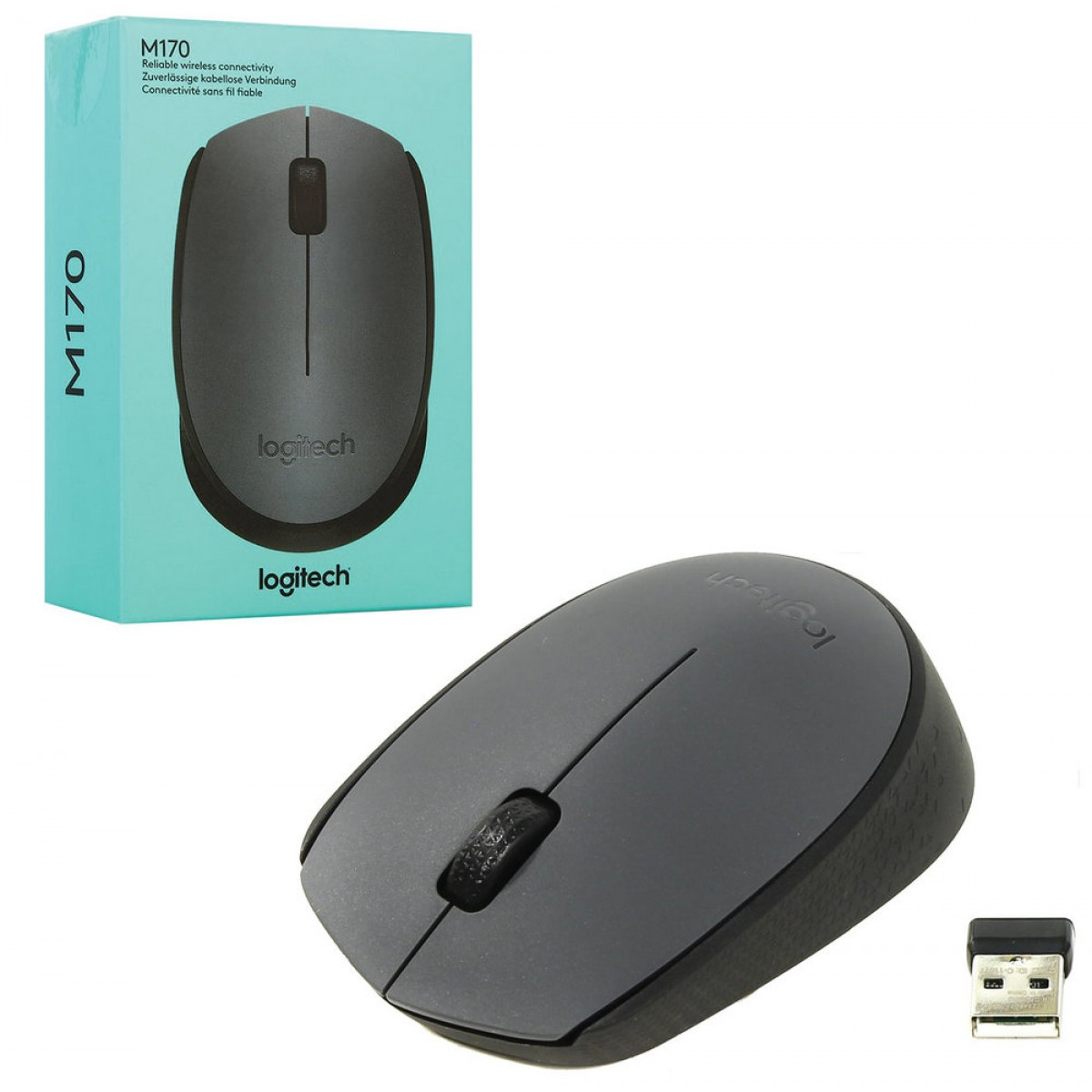 Мышь беспроводная LOGITECH M170 GREY