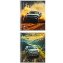 Тетрадь КЛЕТКА А5, 96л. КРОССОВЕР И ПРИРОДА цвет. спираль, цвет.мелов.обложка