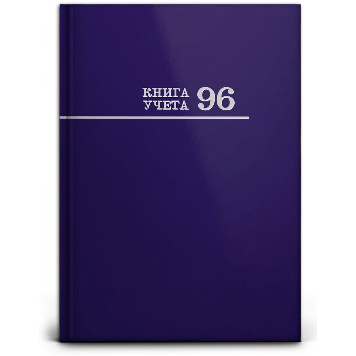 Книга учёта  96л. СИНЯЯ, линия, твердый переплёт 7БЦ, глянц.ламин., блок-офсет, 200х275