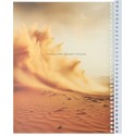 Тетрадь клетка А4 96л. ПРИРОДА ПУСТЫНИ, гребень, 4+4 тиснение холст