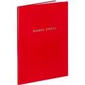 Книга учета А4 бумвинил 96л КРАСНЫЙ,  тиснение фольгой,клетка