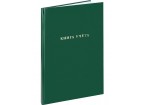 Книга учета А4 бумвинил 96л ЗЕЛЕНЫЙ, тиснение фольгой, клетка