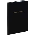 Книга учета А4 бумвинил 96л ЧЕРНЫЙ, тиснение фольгой, клетка