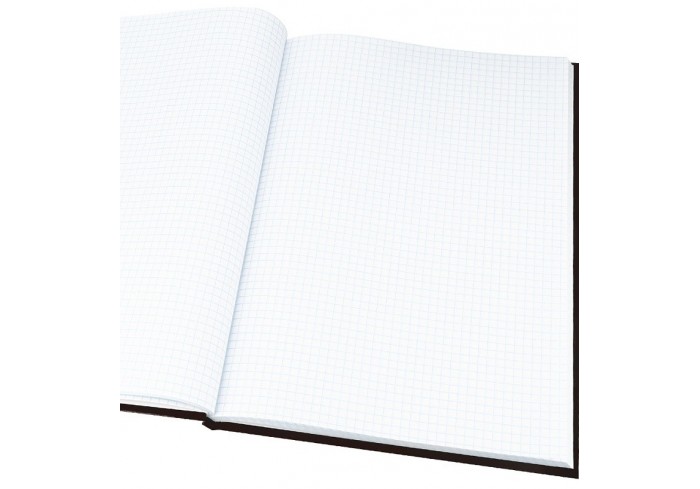 Книга учета А4 бумвинил 96л ЧЕРНЫЙ, тиснение фольгой, клетка