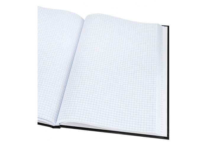 Книга учёта  А4 96л. ЧЁРНЫЙ ЦВЕТ - 11, клетка, переплёт 7БЦ, глянц.ламин., блок-офсет, 200х298