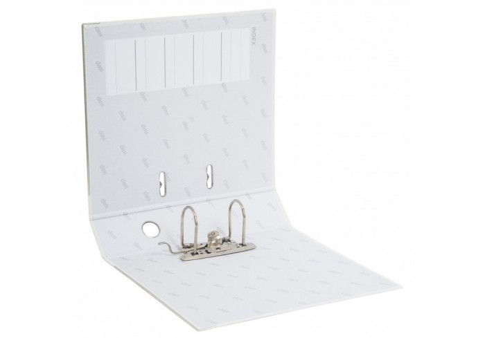 Папка-регистратор 75мм, Class, ПВХ, с метал.уголком, белая