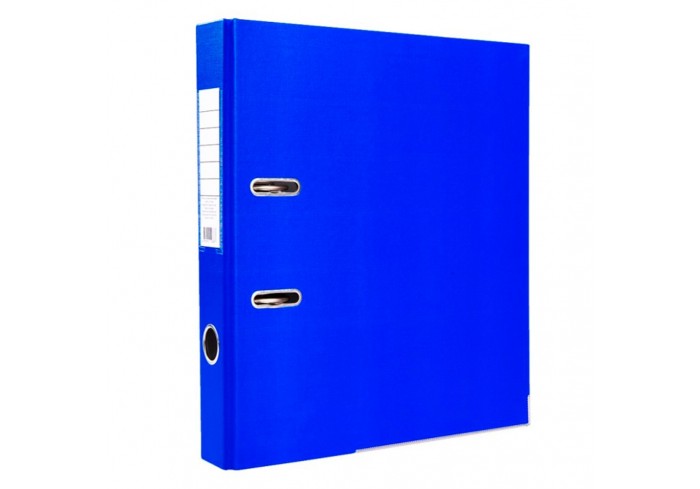 Папка-регистратор А4, 70 мм,  ПВХ односторонняя, синий,