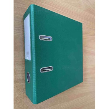 Папка-регистратор А5, 70 мм,  ПВХ односторонняя, зеленый,
