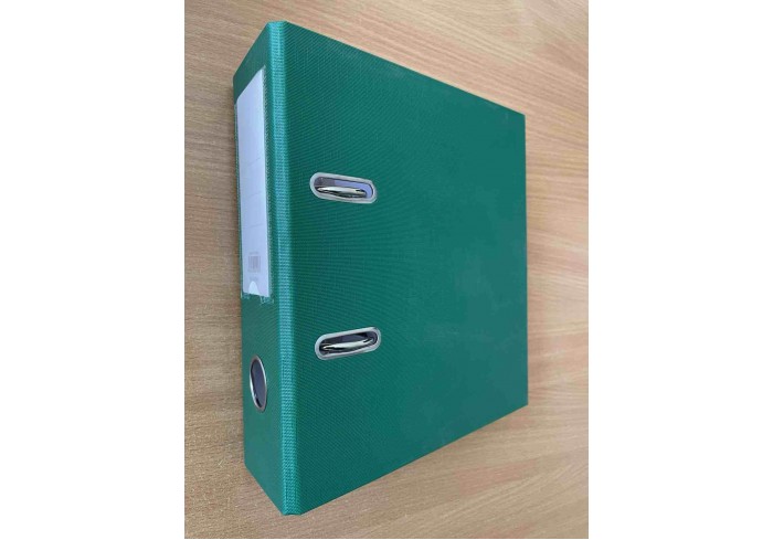Папка-регистратор А5, 70 мм,  ПВХ односторонняя, зеленый,