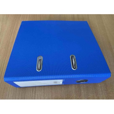 Папка-регистратор А5, 70 мм,  ПВХ односторонняя, синий,