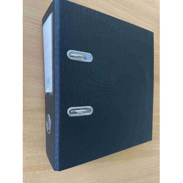 Папка-регистратор А5, 70 мм,  ПВХ односторонняя, черный,