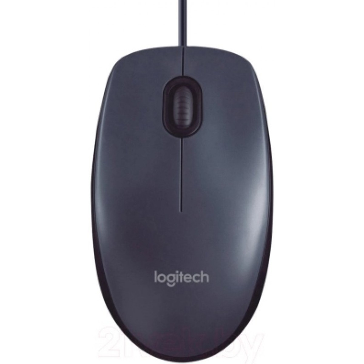 Мышь проводная LOGITECH B100, USB, 2 кнопки + 1 колесо-кнопка, оптическая, черная