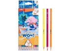 Карандаши 12 цветов, с неоновым и металлическим эффектом, COLOR WOW, Deli