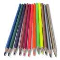 Карандаши 12 цветов, с неоновым и металлическим эффектом, COLOR WOW, Deli