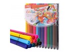 Фломастеры 12 цветов, в пенале, «ColoRun», легко смываются водой, Deli