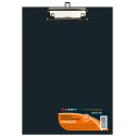 Планшет с верх.зажимом, А4, PVC, черный
