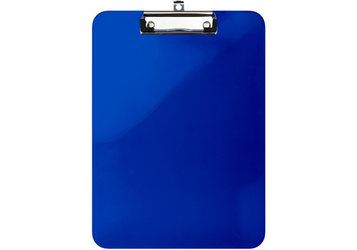 Планшет с верхним зажимом сверхпрочный, А4, PS пластик 2,3 мм, синий