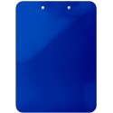 Планшет с верхним зажимом сверхпрочный, А4, PS пластик 2,3 мм, синий