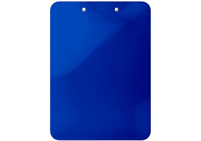 Планшет с верхним зажимом сверхпрочный, А4, PS пластик 2,3 мм, синий