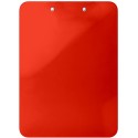 Планшет с верхним зажимом сверхпрочный, А4, PS пластик 2,3 мм, красный