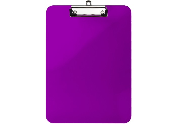 Планшет с верхним зажимом сверхпрочный, А4, PS пластик 2,3 мм, фиолетовый