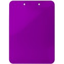 Планшет с верхним зажимом сверхпрочный, А4, PS пластик 2,3 мм, фиолетовый