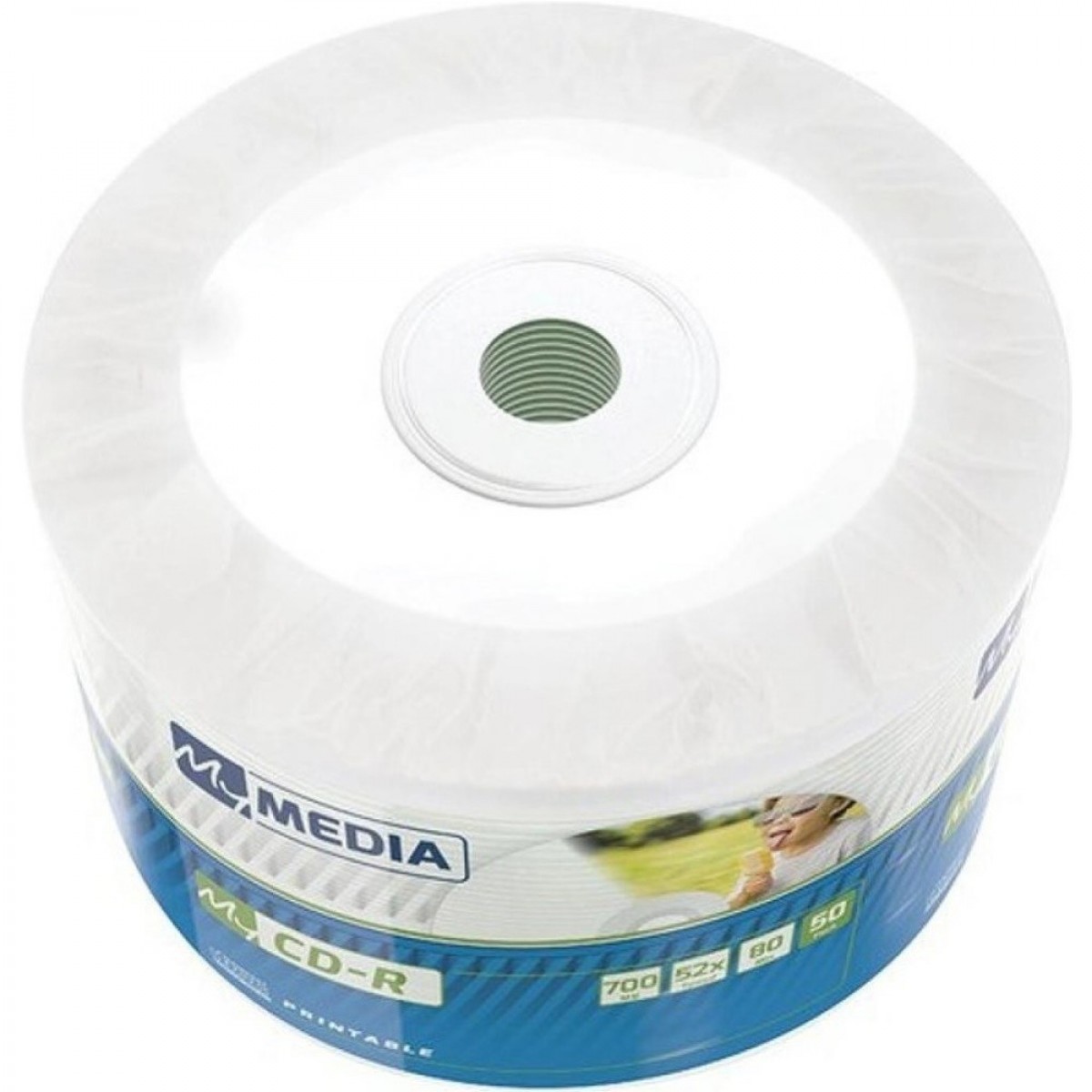 Диск CD-R 700Mb MyMedia 52x Printable без конверта
