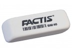 Ластик FACTIS BM 40 (Испания), 52х20х7 мм, белый, прямоугольный, скошенные края