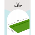 Бумага крепированная ТРИ СОВЫ, 50*250см, 32г/м2, зеленое яблоко, в рулоне, пакет с европодвесом