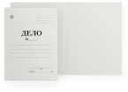 Обложка Дело белая без замка DOLCE COSTO, 440 г/м2, немелов. 0,65 мм