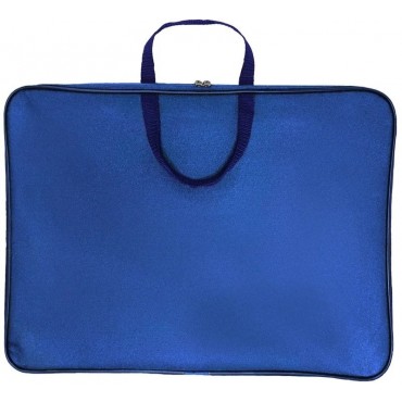 Папка-портфель, A3, 1 отд., на молнии, с ручками, цвет синий