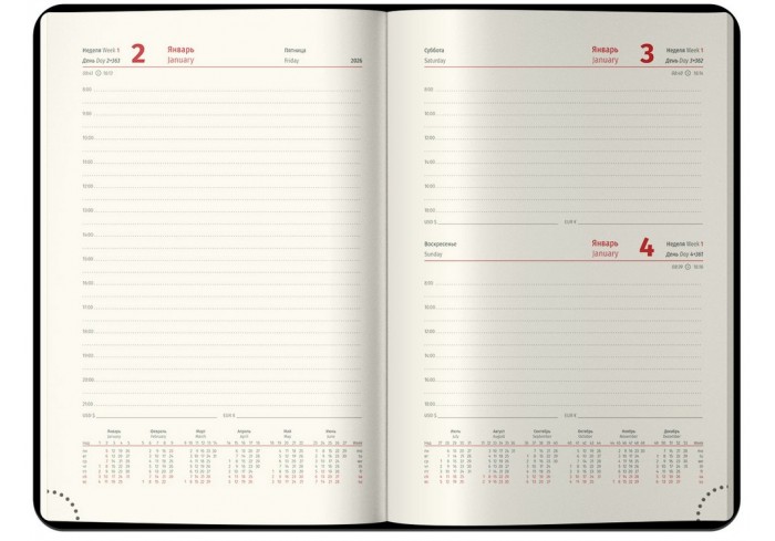 Ежедневник датированный 2026г., А5, 184л., кожзам, Berlingo 