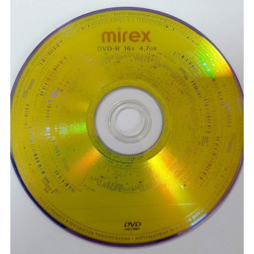 Диск DVD-R 4.7Gb 16x Mirex