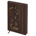 Ежедневник датированный 2026г., А5, 176л., твердый переплет, кожзам, BG 