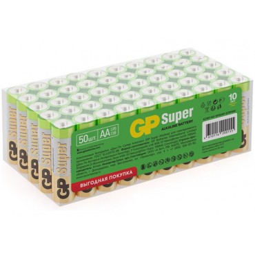 Батарейка GP Super AA (LR06) 15A алкалиновая, SB50