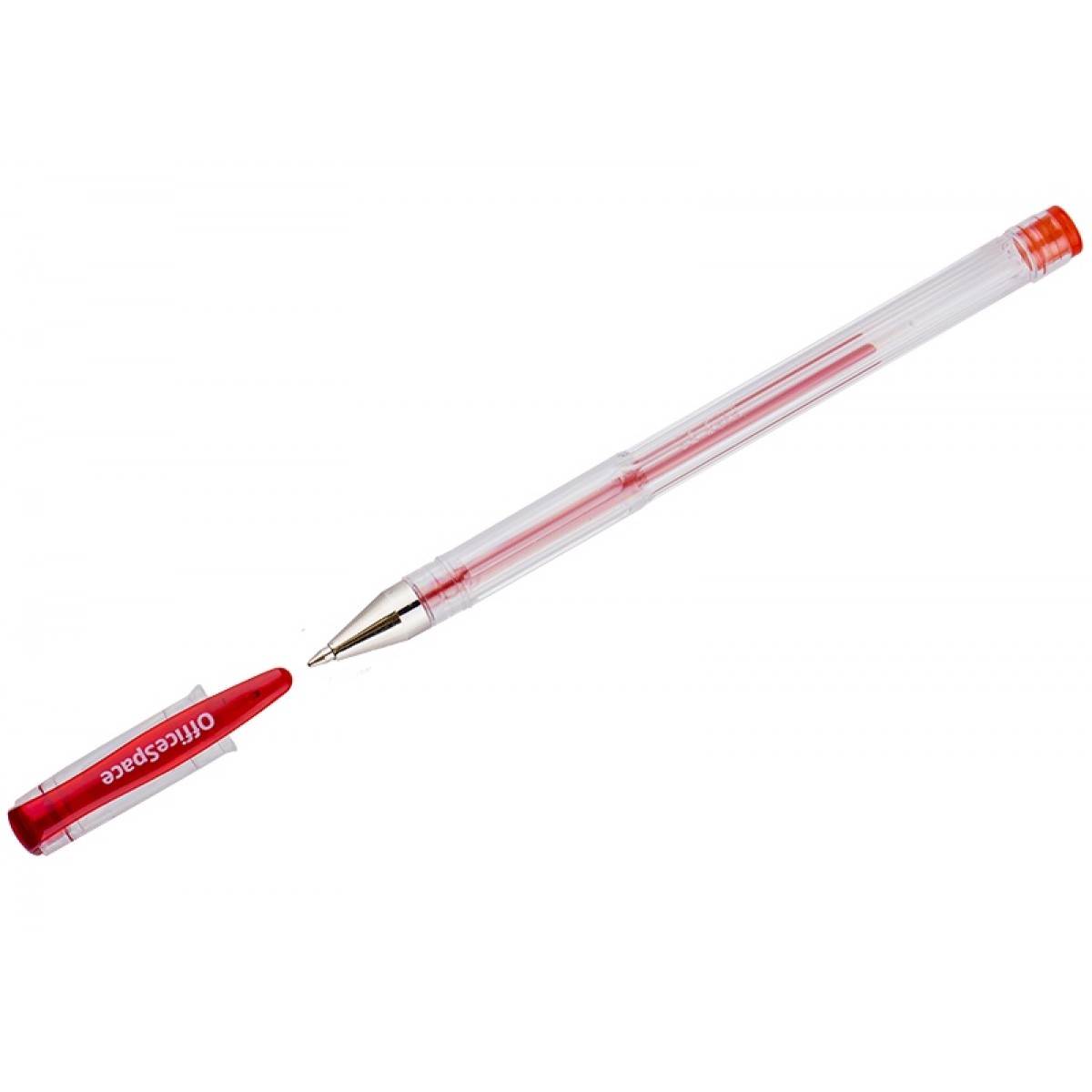 Ручка гелевая OfficeSpace красная, 1,0мм