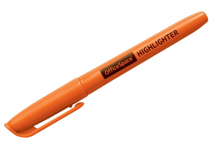 Текстовыделитель OfficeSpace оранжевый, 1-3мм