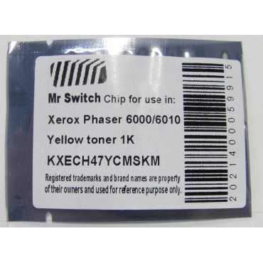 Чип Mr Switch для Xerox Phaser 6000/6010/6015 yellow 1k пр.Китай