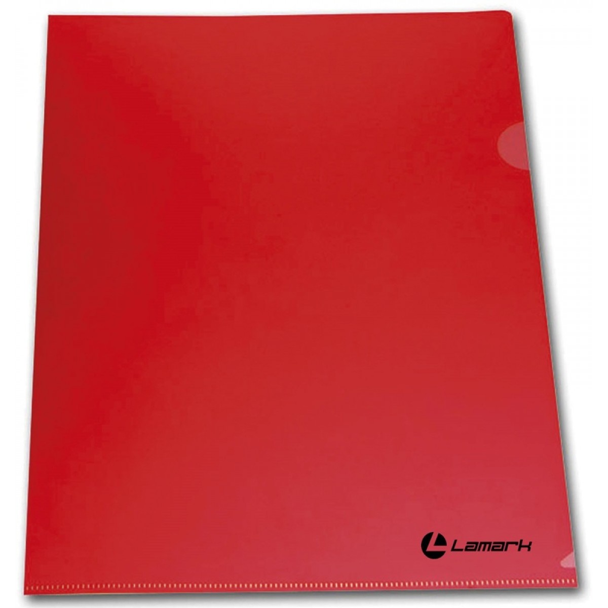 Папка-уголок 0,18 мм А4 п/прозрачная глянцевая, красная
